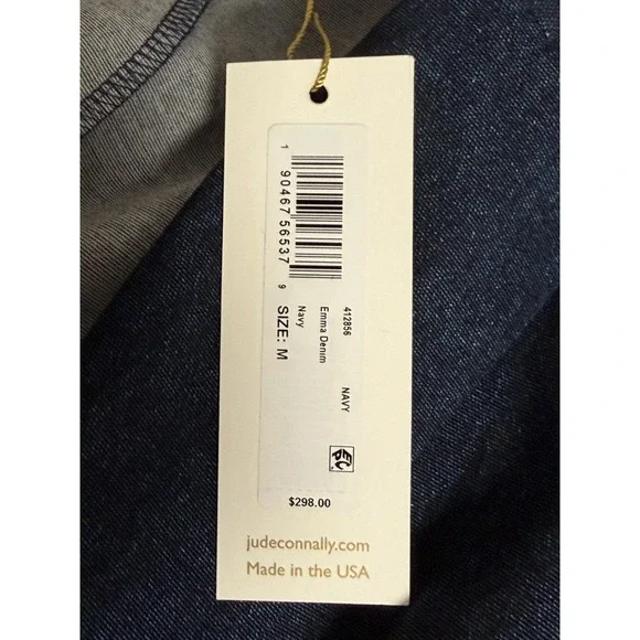 Jude Connally, Emma Jacket in navy denim, Women's Size Medium - Picture 6 of 7